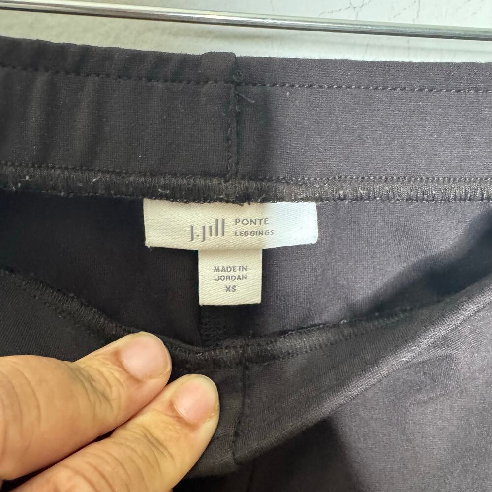 J.Jill Ponte Leggings Size XS Black Stretch Pull-On Slim Pants‎ Rayon Blend - Picture 10 of 13